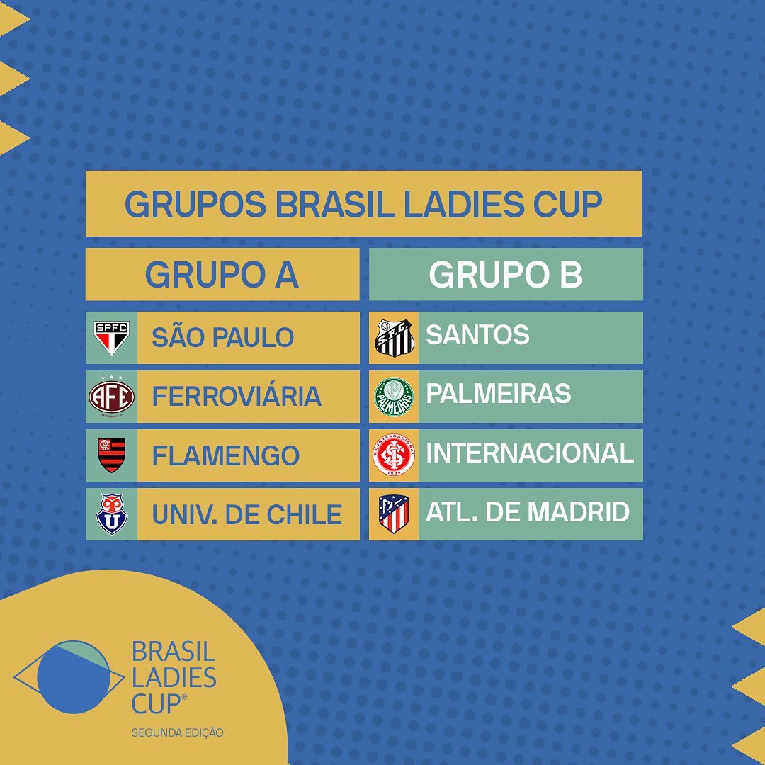 Brasil Ladies Cup divulga tabela detalhada da competição - Planeta Futebol  Feminino