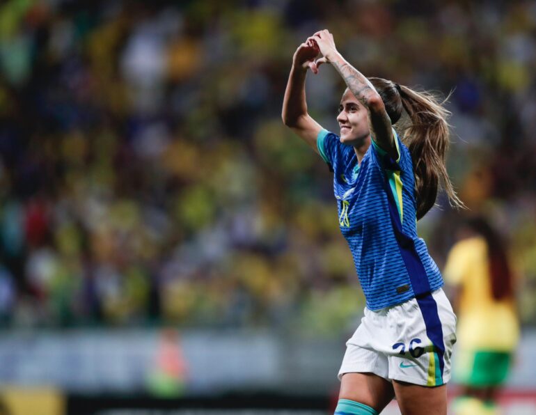 Brasil reaplica goleada por 4 a 0 contra a Jamaica em Salvador. Créditos: Lívia Villas Boas / CBF